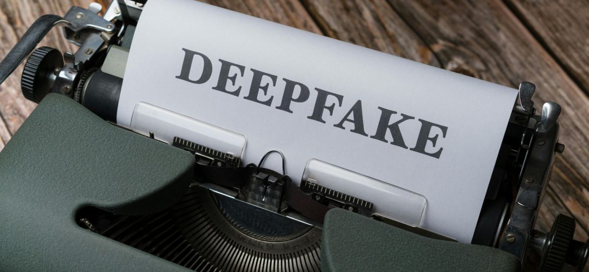 Free A typewriter with the word deepfake on it Stock Photo