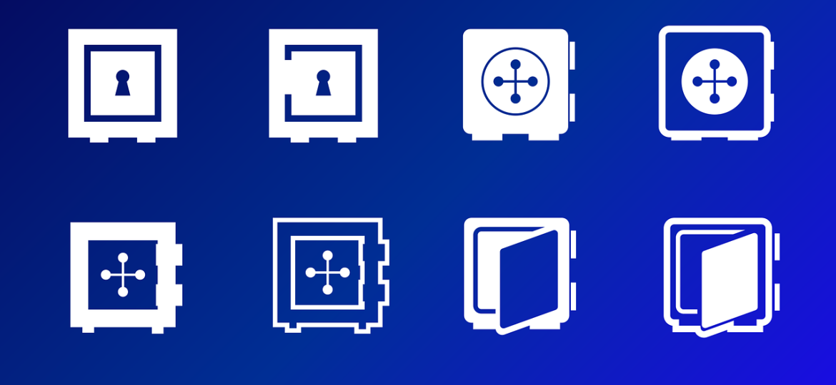 Free safe nature lock vector