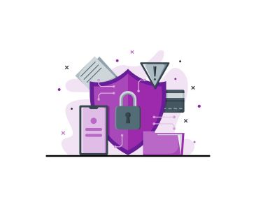 Free internet security digital vector