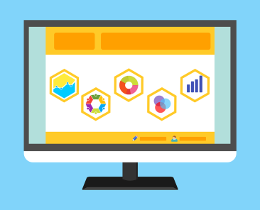 Free statistic survey website vector