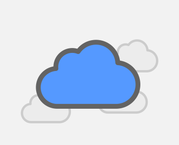 Free cloud storage icon vector