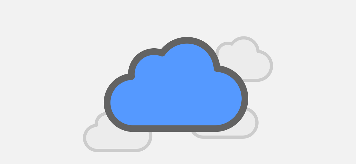 Free cloud storage icon vector