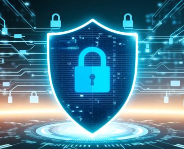 Free ai generated cybersecurity digital shield illustration