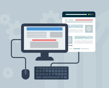 Free web design user interface website illustration