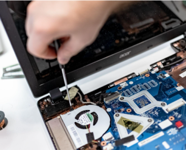 computer being repaired